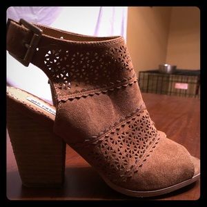 Open Toe Wedge Heel Sz 9